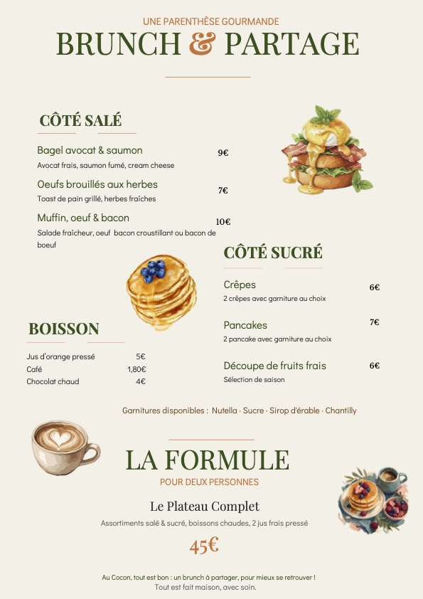 Brunch au Cocon